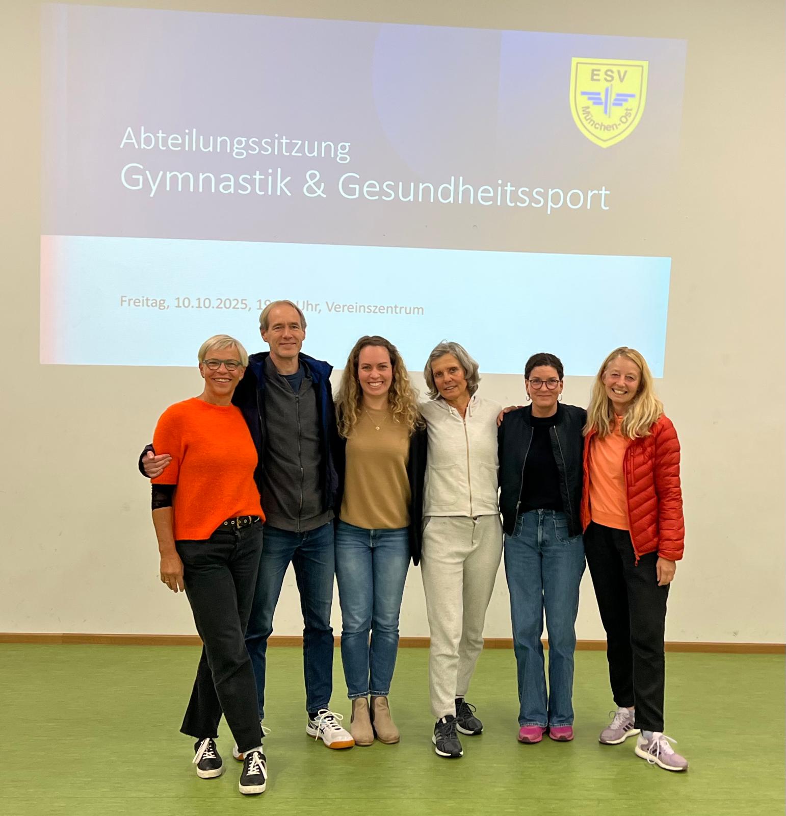 Neue Abteilungsleitung Gymnastik und Gesundheitssport gewählt